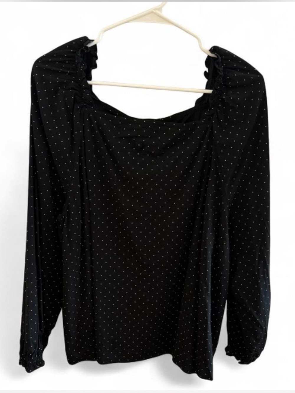 Banana Republic Polka Dot Square Neck Blouse